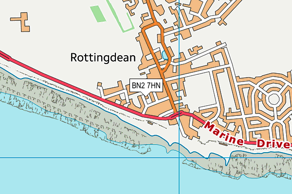 BN2 7HN map - OS VectorMap District (Ordnance Survey) BN2 7HN map - OS VectorMap District (Ordnance Survey)