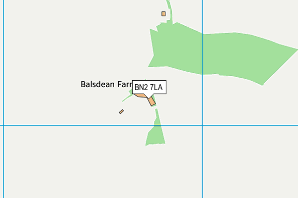 BN2 7LA map - OS VectorMap District (Ordnance Survey) BN2 7LA map - OS VectorMap District (Ordnance Survey)