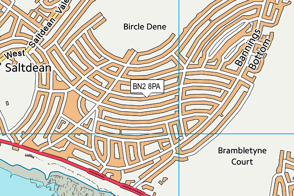 BN2 8PA map - OS VectorMap District (Ordnance Survey) BN2 8PA map - OS VectorMap District (Ordnance Survey)