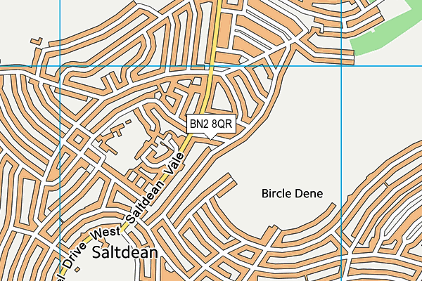 BN2 8QR map - OS VectorMap District (Ordnance Survey) BN2 8QR map - OS VectorMap District (Ordnance Survey)
