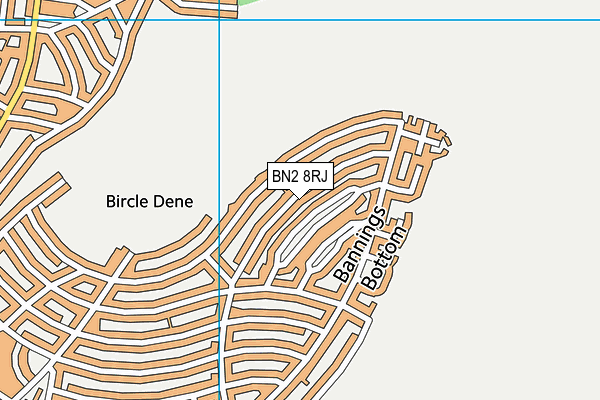 BN2 8RJ map - OS VectorMap District (Ordnance Survey)