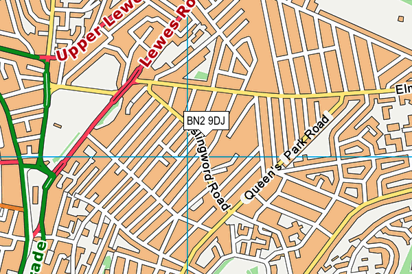BN2 9DJ map - OS VectorMap District (Ordnance Survey) BN2 9DJ map - OS VectorMap District (Ordnance Survey)