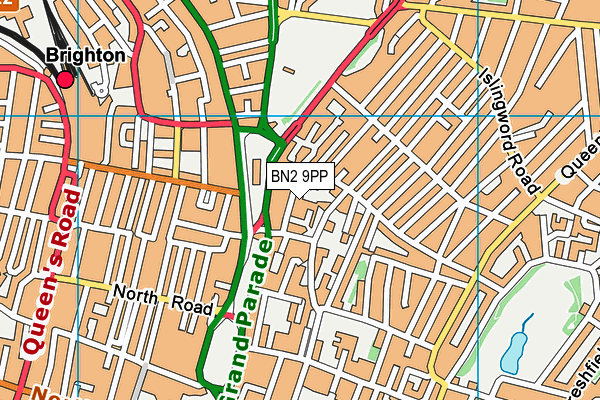 BN2 9PP map - OS VectorMap District (Ordnance Survey) BN2 9PP map - OS VectorMap District (Ordnance Survey)