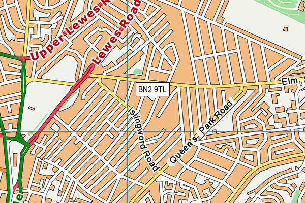BN2 9TL map - OS VectorMap District (Ordnance Survey) BN2 9TL map - OS VectorMap District (Ordnance Survey)