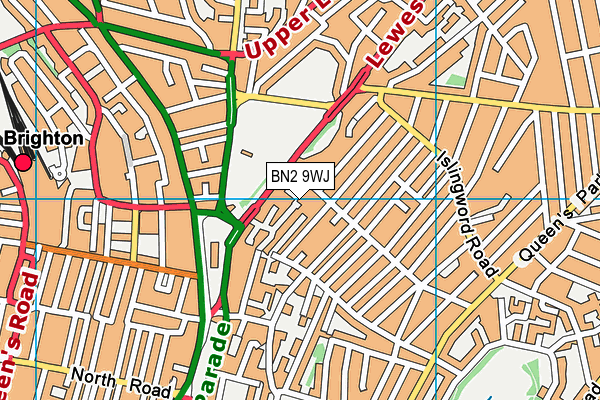 BN2 9WJ map - OS VectorMap District (Ordnance Survey) BN2 9WJ map - OS VectorMap District (Ordnance Survey)