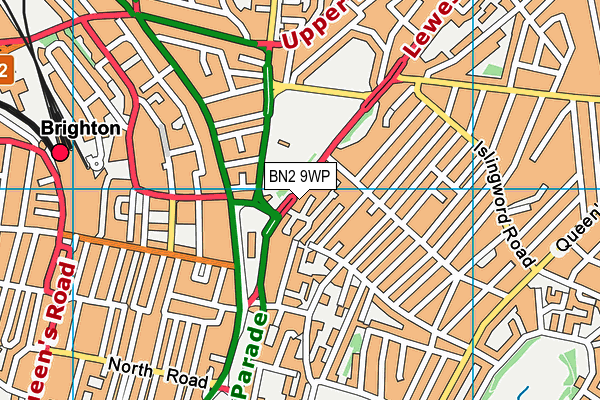 BN2 9WP map - OS VectorMap District (Ordnance Survey) BN2 9WP map - OS VectorMap District (Ordnance Survey)