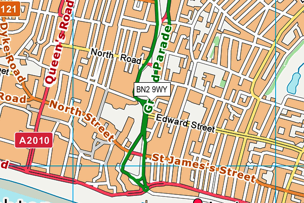 BN2 9WY map - OS VectorMap District (Ordnance Survey) BN2 9WY map - OS VectorMap District (Ordnance Survey)