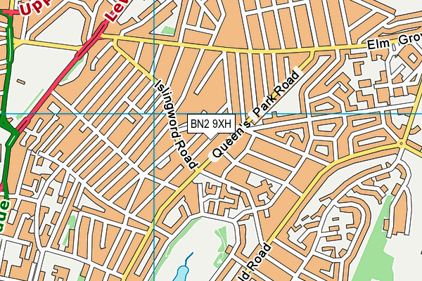 BN2 9XH map - OS VectorMap District (Ordnance Survey) BN2 9XH map - OS VectorMap District (Ordnance Survey)