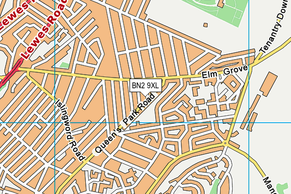 BN2 9XL map - OS VectorMap District (Ordnance Survey) BN2 9XL map - OS VectorMap District (Ordnance Survey)