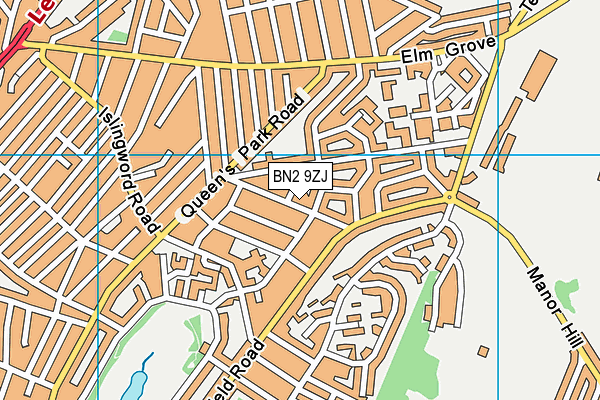 BN2 9ZJ map - OS VectorMap District (Ordnance Survey) BN2 9ZJ map - OS VectorMap District (Ordnance Survey)
