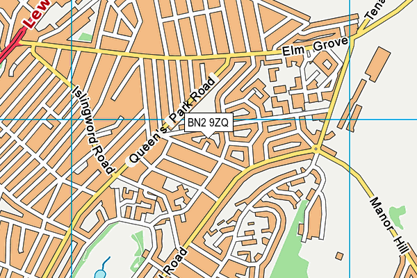 BN2 9ZQ map - OS VectorMap District (Ordnance Survey) BN2 9ZQ map - OS VectorMap District (Ordnance Survey)
