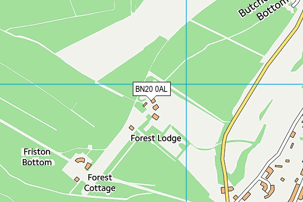 BN20 0AL map - OS VectorMap District (Ordnance Survey) BN20 0AL map - OS VectorMap District (Ordnance Survey)