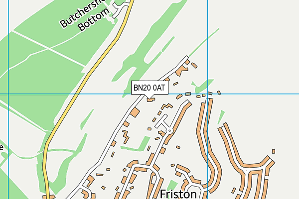 BN20 0AT map - OS VectorMap District (Ordnance Survey) BN20 0AT map - OS VectorMap District (Ordnance Survey)
