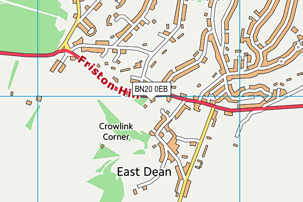 BN20 0EB map - OS VectorMap District (Ordnance Survey) BN20 0EB map - OS VectorMap District (Ordnance Survey)