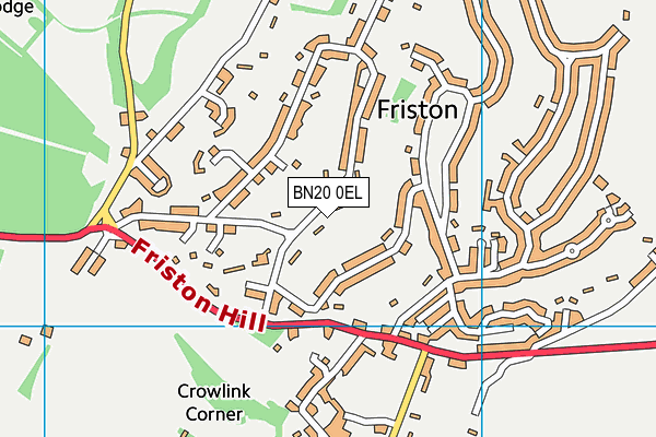 BN20 0EL map - OS VectorMap District (Ordnance Survey) BN20 0EL map - OS VectorMap District (Ordnance Survey)