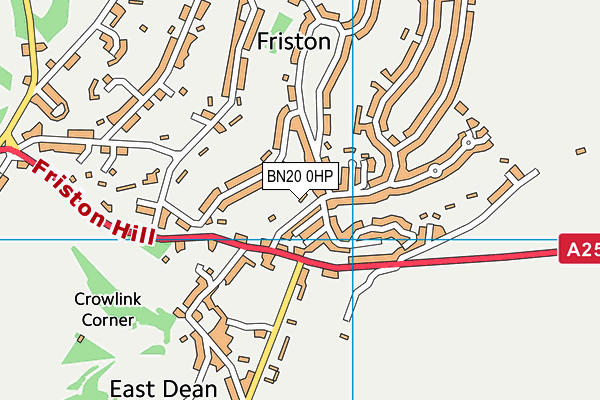 BN20 0HP map - OS VectorMap District (Ordnance Survey) BN20 0HP map - OS VectorMap District (Ordnance Survey)
