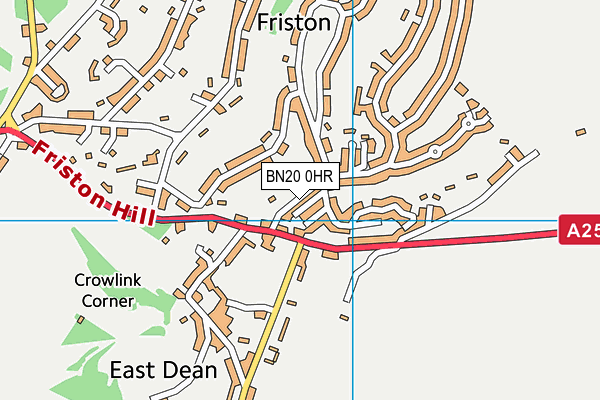 BN20 0HR map - OS VectorMap District (Ordnance Survey) BN20 0HR map - OS VectorMap District (Ordnance Survey)
