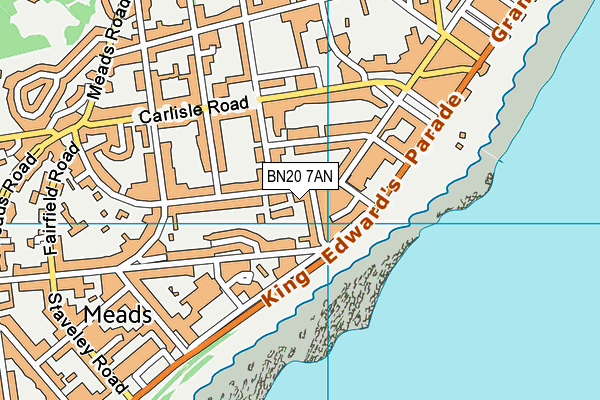 BN20 7AN map - OS VectorMap District (Ordnance Survey) BN20 7AN map - OS VectorMap District (Ordnance Survey)