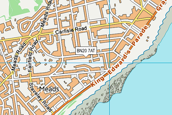 BN20 7AT map - OS VectorMap District (Ordnance Survey) BN20 7AT map - OS VectorMap District (Ordnance Survey)