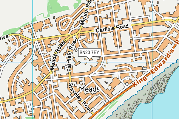 BN20 7EY map - OS VectorMap District (Ordnance Survey) BN20 7EY map - OS VectorMap District (Ordnance Survey)