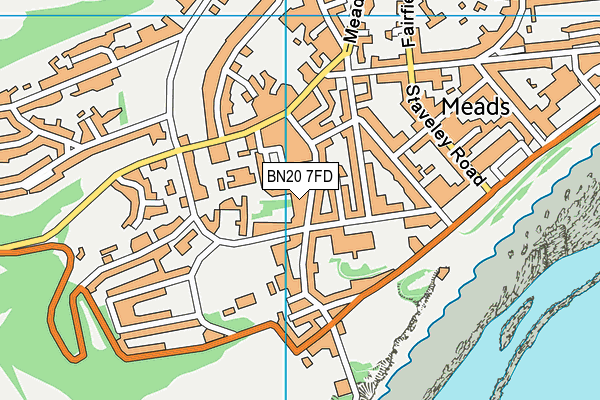 BN20 7FD map - OS VectorMap District (Ordnance Survey) BN20 7FD map - OS VectorMap District (Ordnance Survey)