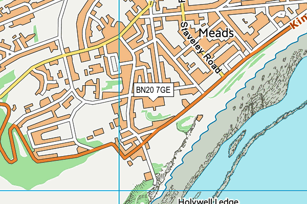 BN20 7GE map - OS VectorMap District (Ordnance Survey) BN20 7GE map - OS VectorMap District (Ordnance Survey)