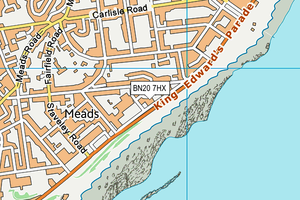 BN20 7HX map - OS VectorMap District (Ordnance Survey) BN20 7HX map - OS VectorMap District (Ordnance Survey)