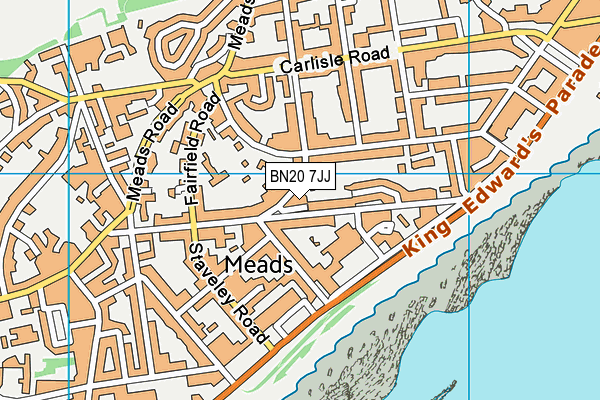 BN20 7JJ map - OS VectorMap District (Ordnance Survey) BN20 7JJ map - OS VectorMap District (Ordnance Survey)