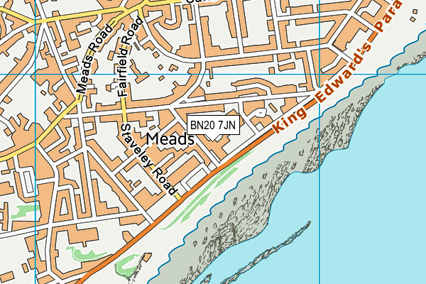 BN20 7JN map - OS VectorMap District (Ordnance Survey) BN20 7JN map - OS VectorMap District (Ordnance Survey)