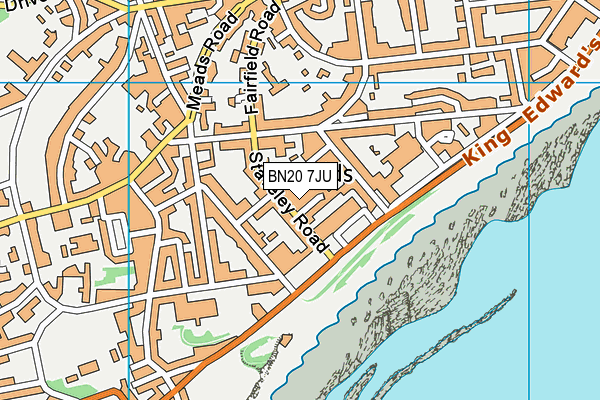 BN20 7JU map - OS VectorMap District (Ordnance Survey) BN20 7JU map - OS VectorMap District (Ordnance Survey)