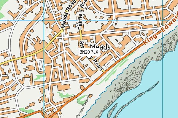 BN20 7JX map - OS VectorMap District (Ordnance Survey) BN20 7JX map - OS VectorMap District (Ordnance Survey)