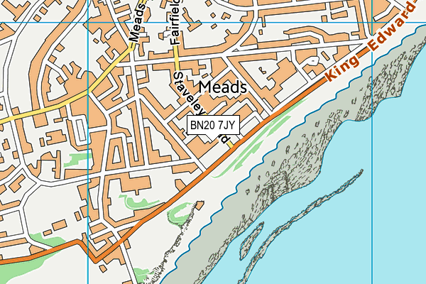 BN20 7JY map - OS VectorMap District (Ordnance Survey) BN20 7JY map - OS VectorMap District (Ordnance Survey)