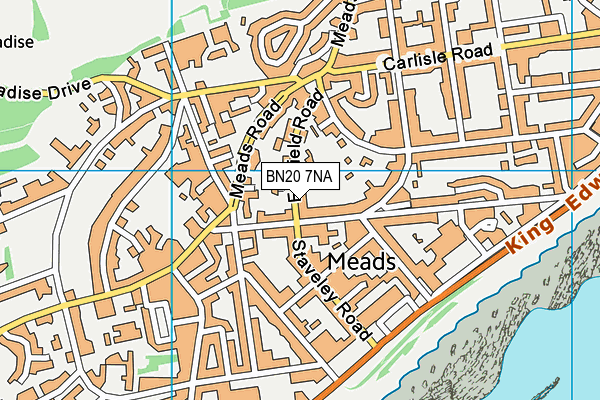 BN20 7NA map - OS VectorMap District (Ordnance Survey) BN20 7NA map - OS VectorMap District (Ordnance Survey)