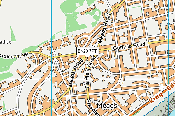 BN20 7PT map - OS VectorMap District (Ordnance Survey) BN20 7PT map - OS VectorMap District (Ordnance Survey)