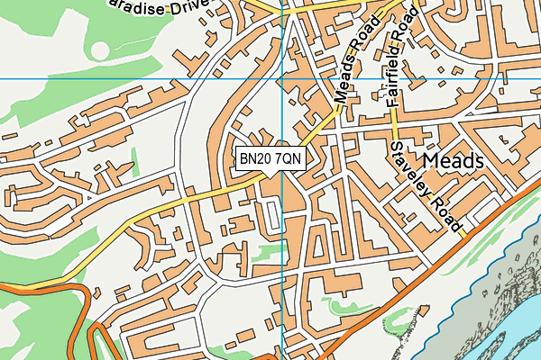 BN20 7QN map - OS VectorMap District (Ordnance Survey) BN20 7QN map - OS VectorMap District (Ordnance Survey)
