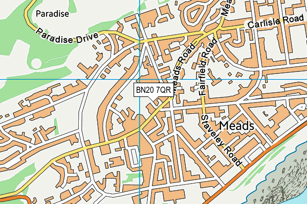 BN20 7QR map - OS VectorMap District (Ordnance Survey) BN20 7QR map - OS VectorMap District (Ordnance Survey)