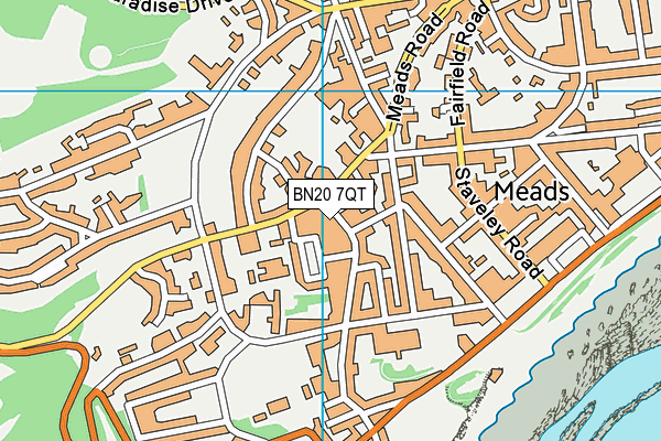 BN20 7QT map - OS VectorMap District (Ordnance Survey) BN20 7QT map - OS VectorMap District (Ordnance Survey)