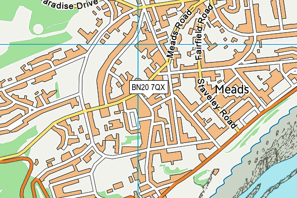 BN20 7QX map - OS VectorMap District (Ordnance Survey) BN20 7QX map - OS VectorMap District (Ordnance Survey)