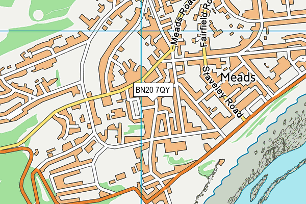 BN20 7QY map - OS VectorMap District (Ordnance Survey) BN20 7QY map - OS VectorMap District (Ordnance Survey)