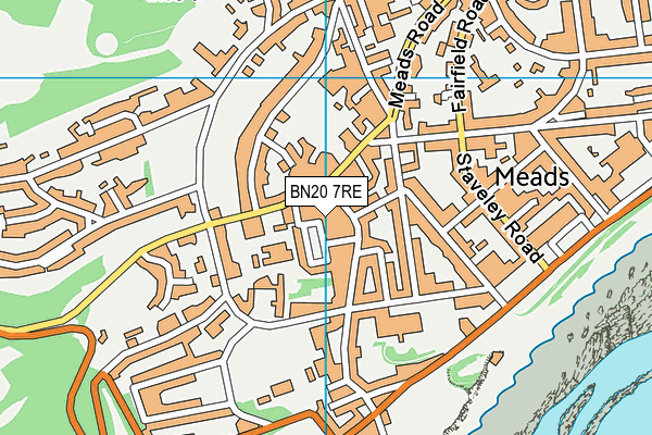 BN20 7RE map - OS VectorMap District (Ordnance Survey) BN20 7RE map - OS VectorMap District (Ordnance Survey)
