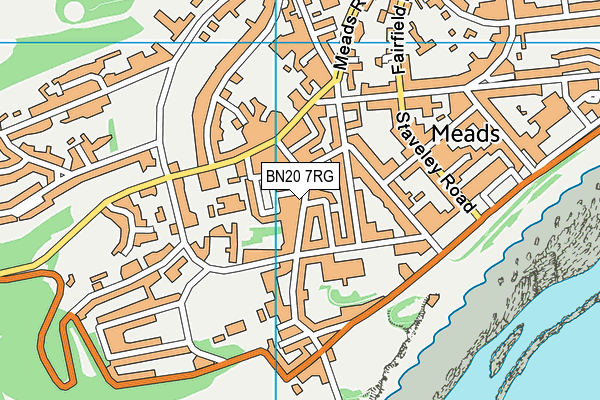 BN20 7RG map - OS VectorMap District (Ordnance Survey) BN20 7RG map - OS VectorMap District (Ordnance Survey)