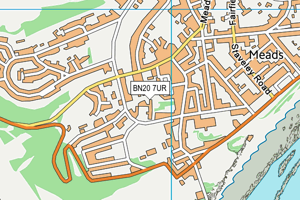 BN20 7UR map - OS VectorMap District (Ordnance Survey) BN20 7UR map - OS VectorMap District (Ordnance Survey)
