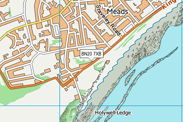 BN20 7XB map - OS VectorMap District (Ordnance Survey) BN20 7XB map - OS VectorMap District (Ordnance Survey)