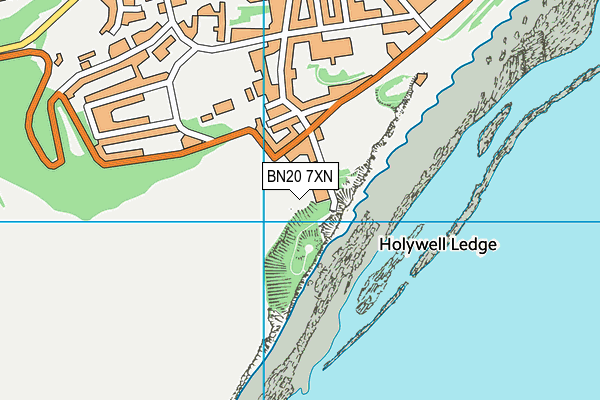 BN20 7XN map - OS VectorMap District (Ordnance Survey) BN20 7XN map - OS VectorMap District (Ordnance Survey)