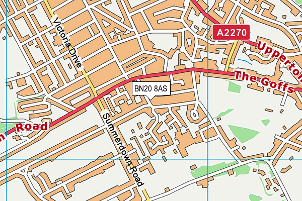 BN20 8AS map - OS VectorMap District (Ordnance Survey) BN20 8AS map - OS VectorMap District (Ordnance Survey)