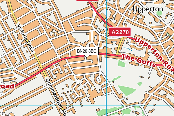 BN20 8BQ map - OS VectorMap District (Ordnance Survey)