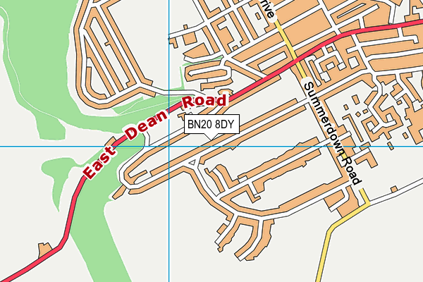 BN20 8DY map - OS VectorMap District (Ordnance Survey) BN20 8DY map - OS VectorMap District (Ordnance Survey)