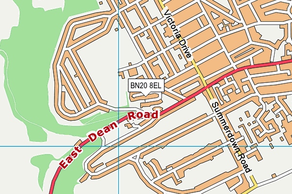 BN20 8EL map - OS VectorMap District (Ordnance Survey) BN20 8EL map - OS VectorMap District (Ordnance Survey)