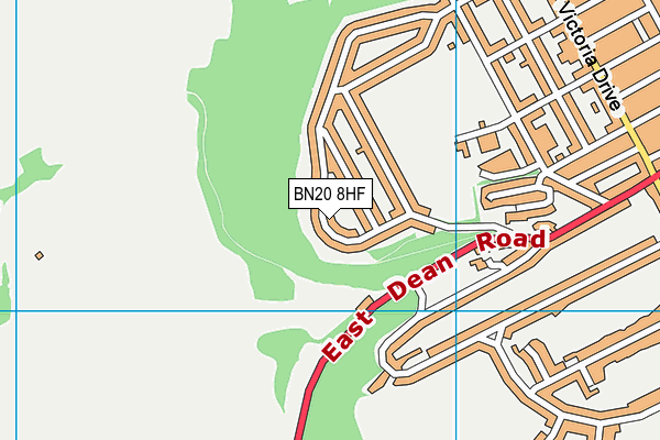 BN20 8HF map - OS VectorMap District (Ordnance Survey) BN20 8HF map - OS VectorMap District (Ordnance Survey)