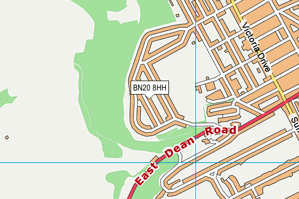 BN20 8HH map - OS VectorMap District (Ordnance Survey) BN20 8HH map - OS VectorMap District (Ordnance Survey)
